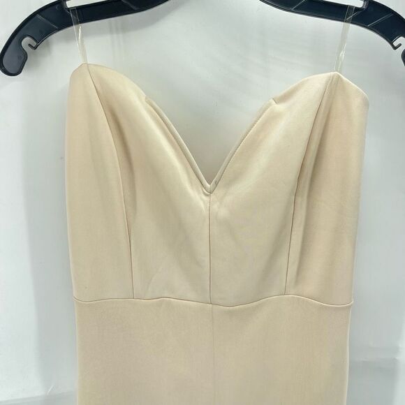 Charlotte Russe Womens Bodycon Dress Stretch Mini Inner Shorts Beige XL - Picture 11 of 12